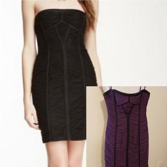 BCBGMaxAzria Dresses & Skirts - BCBG MaxArizia Sela Tulle Grape Corset Dress